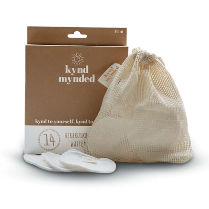 14 Herbruikbare wattenschijfjes - Wit