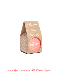 Zonnebrancrème SPF 30 - Eucalyptus- The lekker company